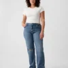 Vaqueros holgados de talle medio estilo de los 90