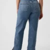 Vaqueros holgados de talle medio estilo de los 90