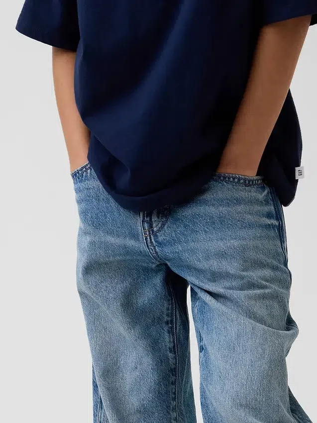 Vaqueros holgados estilo de los 90 para niños