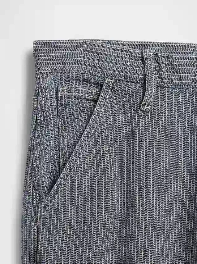Vaqueros rectos holgados estilo carpintero