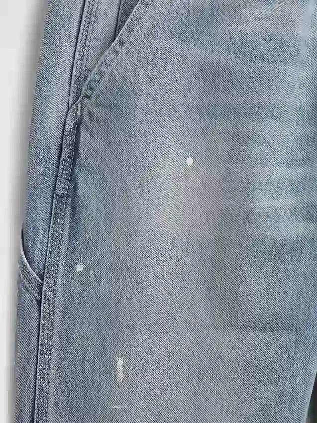 Vaqueros rectos holgados estilo carpintero
