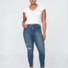 Vaqueros skinny de talle alto