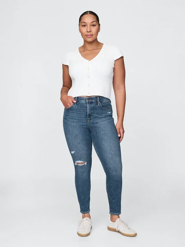 Vaqueros skinny de talle alto