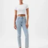 Vaqueros slim vintage de talle alto