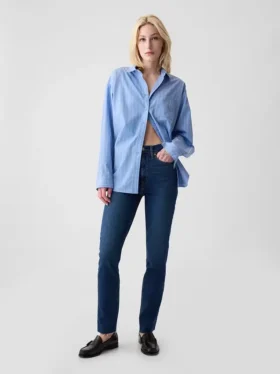 Vaqueros slim vintage de talle alto