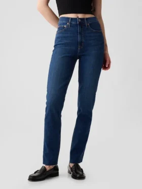 Vaqueros slim vintage de talle alto