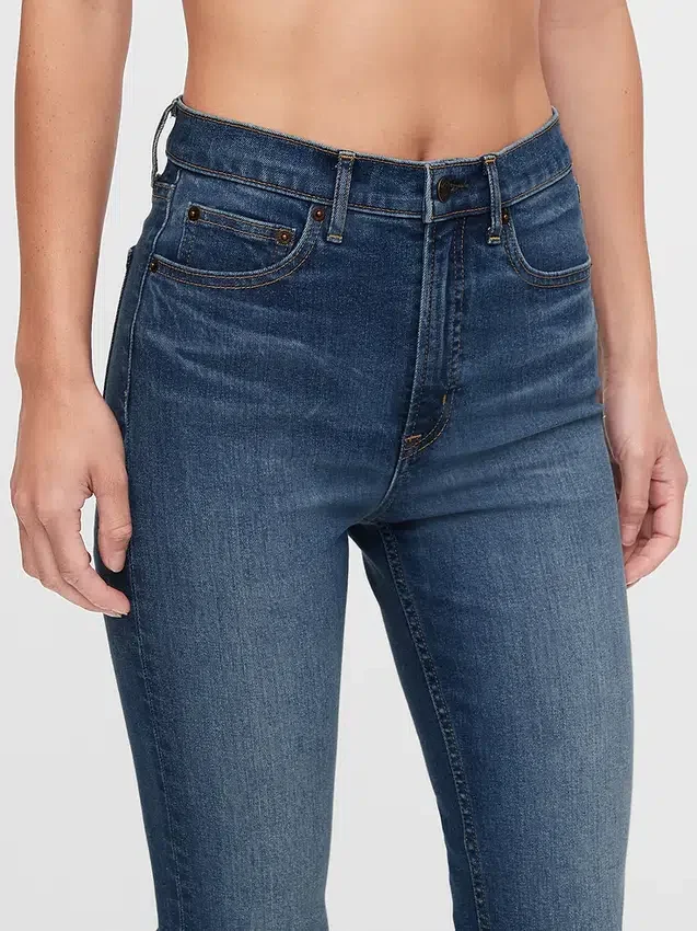 Vaqueros slim vintage de talle alto
