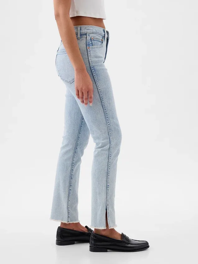 Vaqueros slim vintage de talle alto