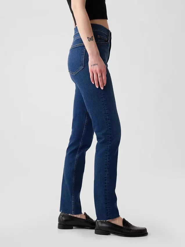 Vaqueros slim vintage de talle alto