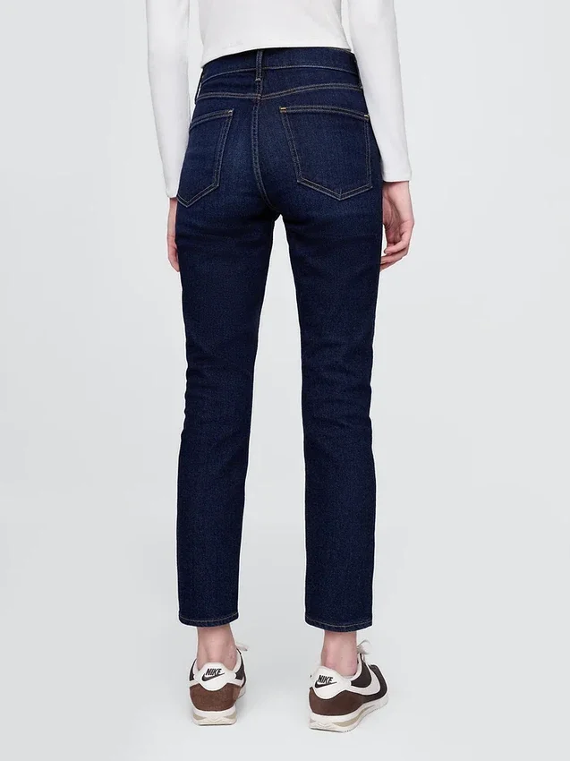 Vaqueros slim vintage de talle alto