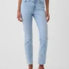 Vaqueros slim vintage de talle medio
