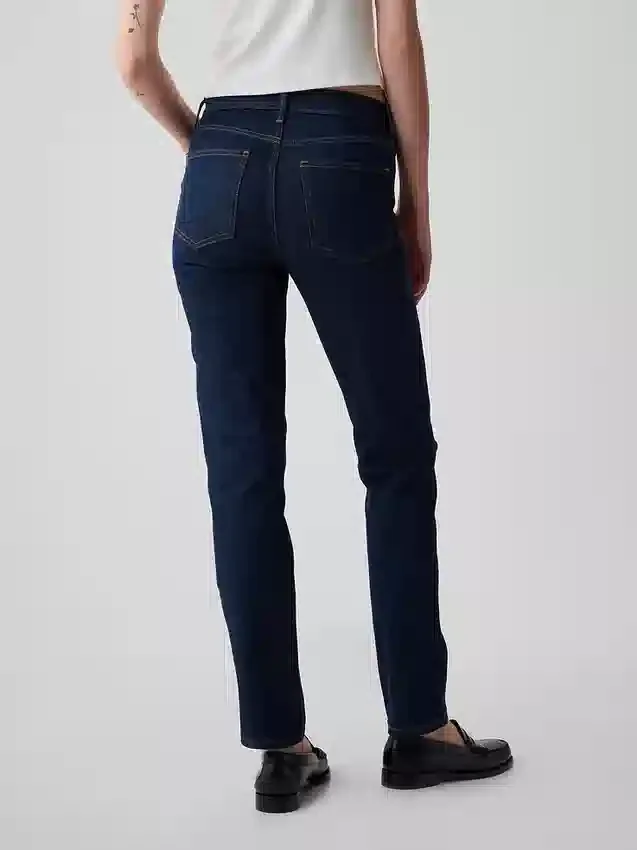 Vaqueros slim vintage de talle medio