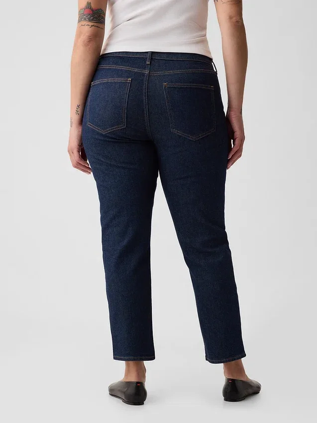 Vaqueros slim vintage de talle medio