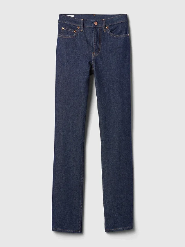 Vaqueros slim vintage de talle medio