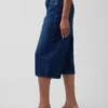 Vaqueros tipo culotte de talle alto con cinturón
