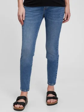 Vaqueros True Skinny de panel completo premamá