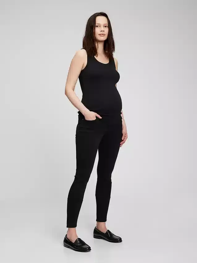 Vaqueros True Skinny de panel completo premamá
