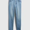 Vaqueros true skinny de talle alto con bolsillos secretos que alisan la silueta