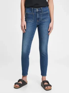Vaqueros True Skinny de talle medio