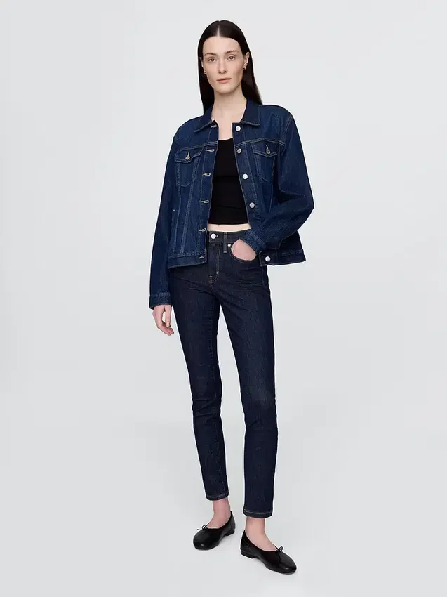 Vaqueros True Skinny de talle medio