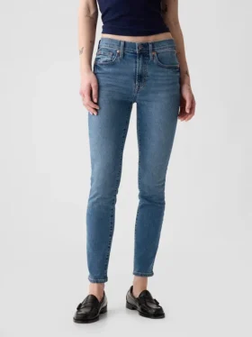 Vaqueros True Skinny de talle medio