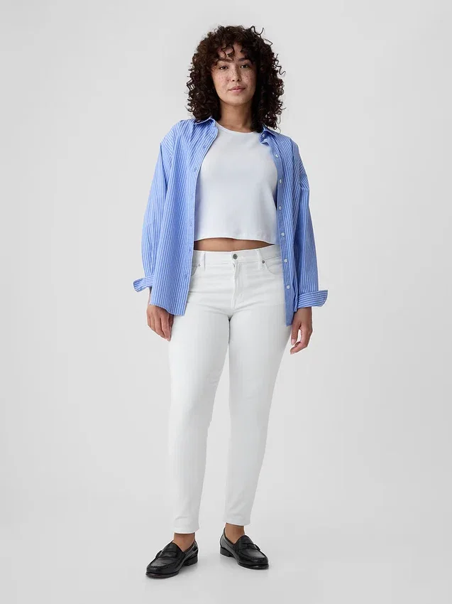 Vaqueros True Skinny de talle medio