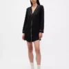 Vestido camisero de pijama de modal supersuave