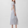 Vestido camisero midi transparente