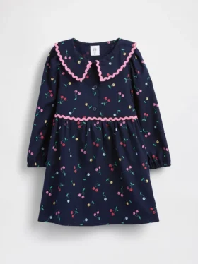 Vestido con cuello para bebés y niños pequeños