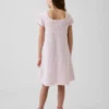 Vestido de jerséu de ganchillo para niños