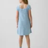 Vestido de jerséu de ganchillo para niños