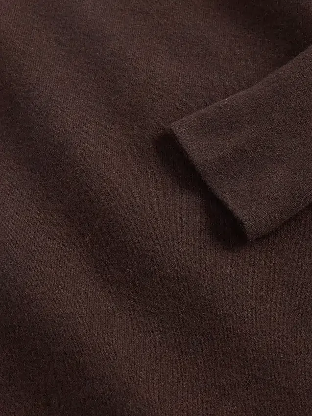 Vestido de jerséu midi elástico con hombros descubiertos de CashSoft