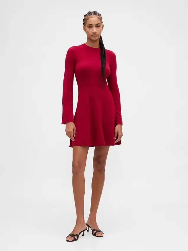 Vestido de jerséu mini elástico CashSoft