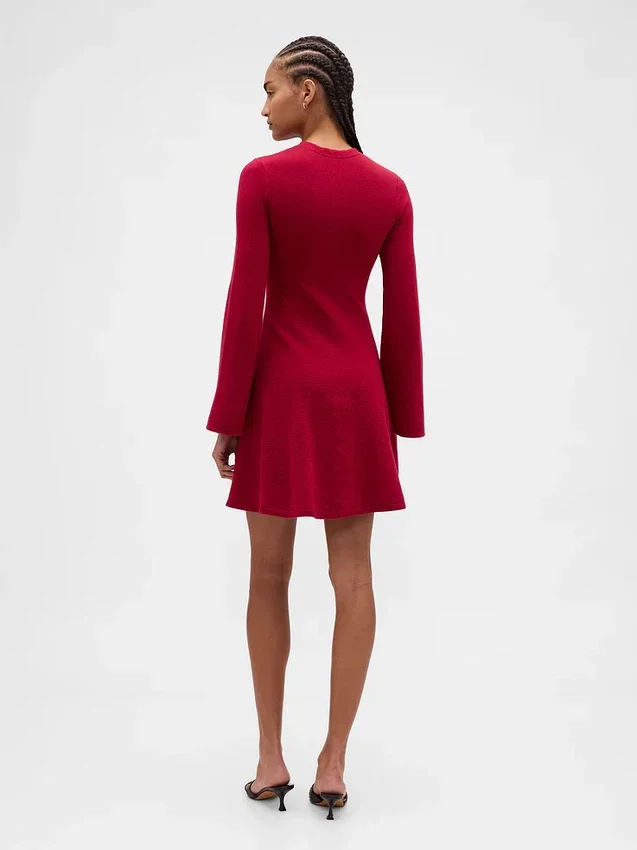 Vestido de jerséu mini elástico CashSoft
