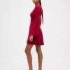 Vestido de jerséu mini elástico CashSoft