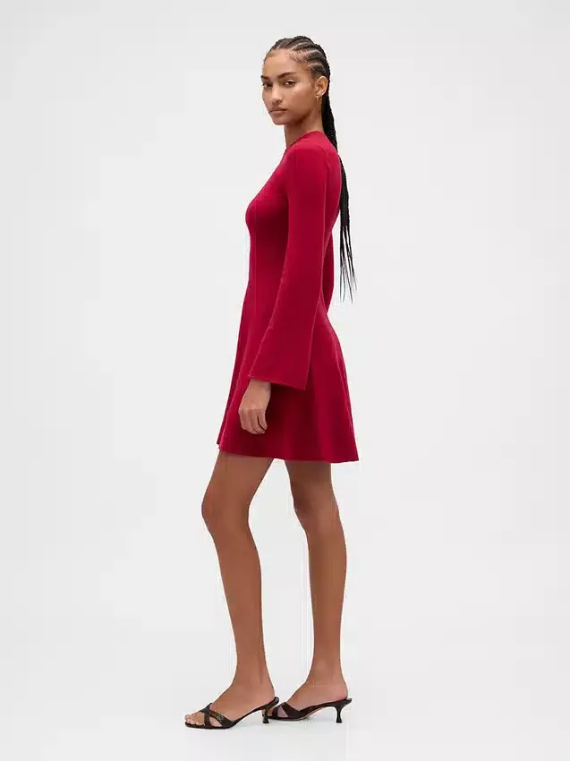 Vestido de jerséu mini elástico CashSoft