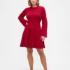 Vestido de jerséu mini elástico CashSoft