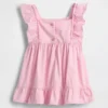 Vestido de mezclilla para bebé con corazón