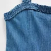 Vestido de mezclilla para niños con cintura baja