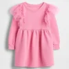 Vestido de sudadera de tul para bebés y niños pequeños