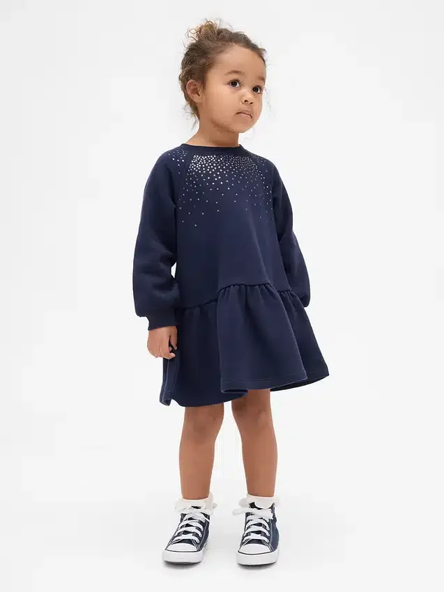 Vestido de sudadera para bebés y niños