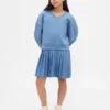 Vestido de sudadera plisado Vintagesoft para niños