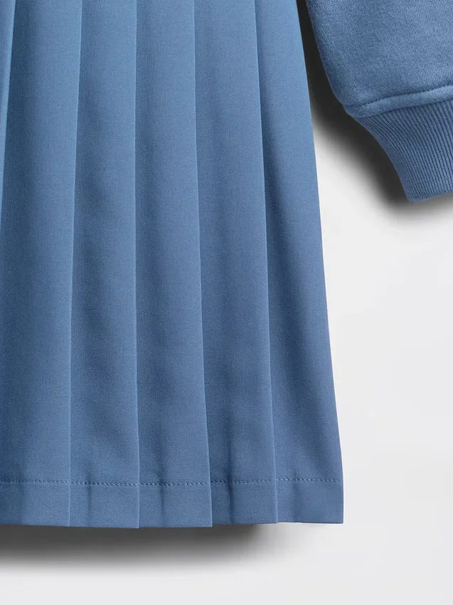 Vestido de sudadera plisado Vintagesoft para niños