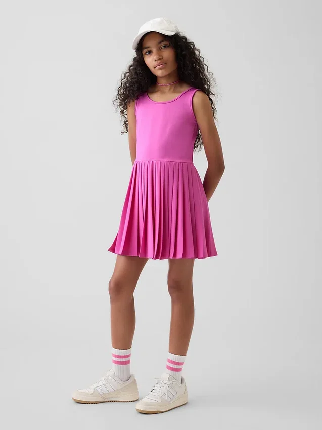 Vestido de tenis plisado para niñas