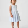 Vestido de tirantes con vuelo para bebés y niños, combinable