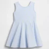 Vestido de tirantes con vuelo para bebés y niños, combinable