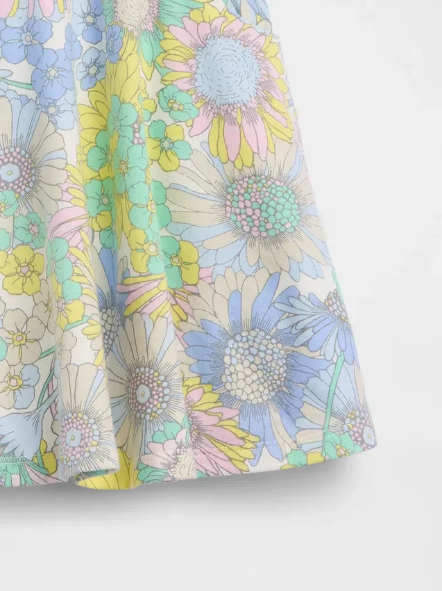 Vestido de tirantes con vuelo para bebés y niños, combinable