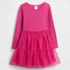 Vestido de tul con mezcla de materiales para bebés y niños pequeños