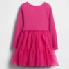Vestido de tul con mezcla de materiales para bebés y niños pequeños