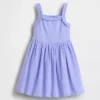 Vestido delantal de materiales mixtos para bebés y niños